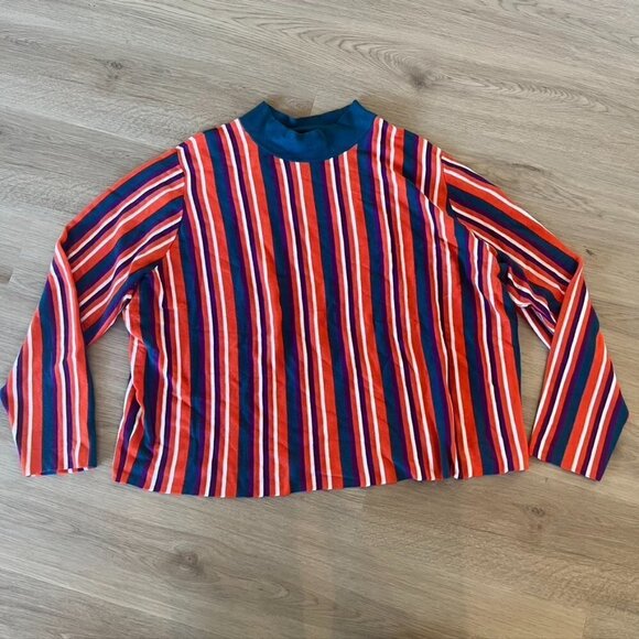 Victor Glemaud for Target Striped Mock Turtleneck Pullover Sweater 2X - Picture 1 of 9